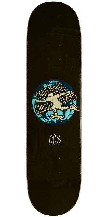 CCS Globe Skateboard Deck - Black - 8.00