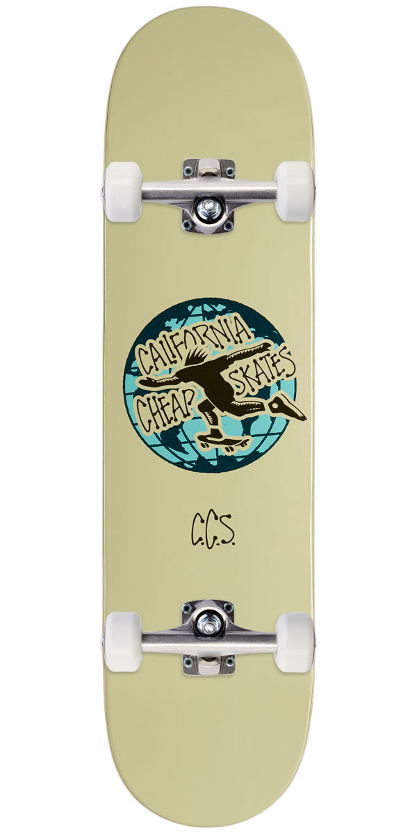 CCS Globe Skateboard Complete - Cream