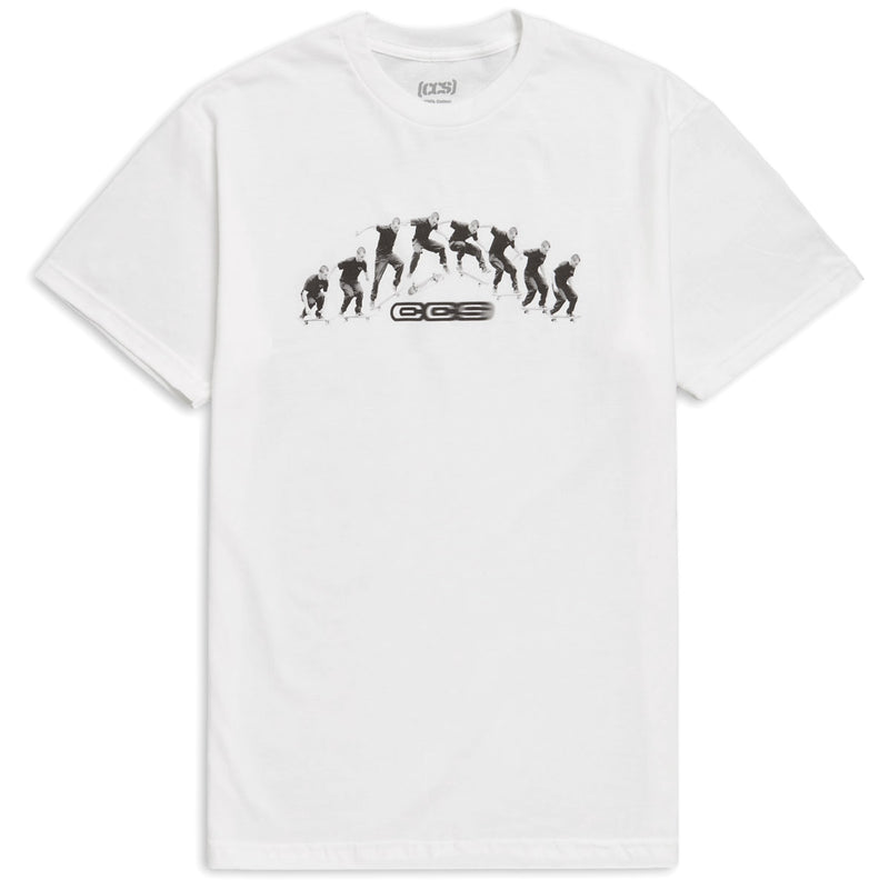 CCS Mason Kickflip T-Shirt - White - LG