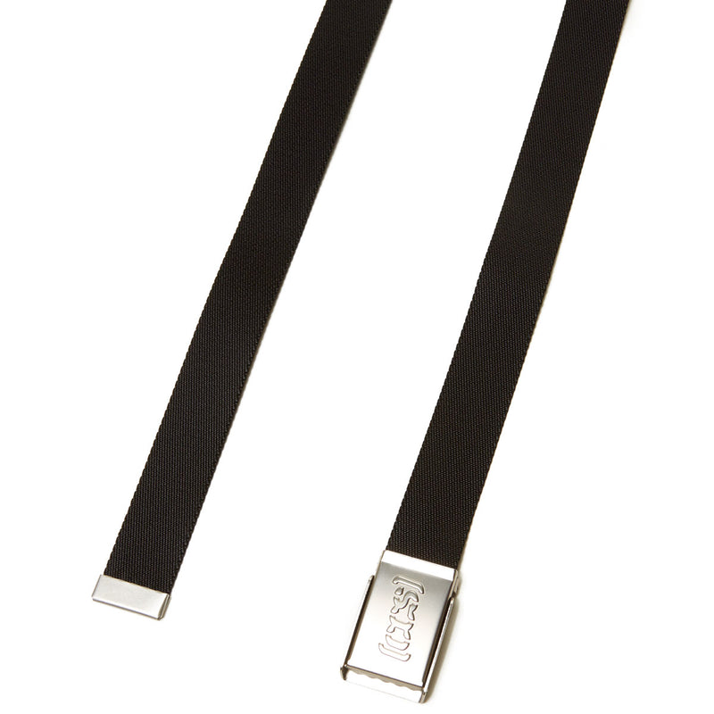 CCS Silver Logo Buckle Belt - Black