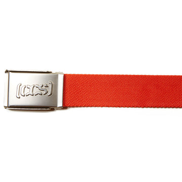 CCS Silver Logo Buckle Belt - Orange