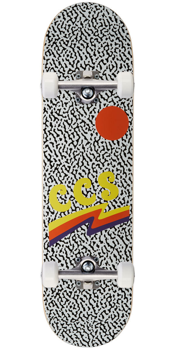 CCS Wavy Times Skateboard Complete - White image 1