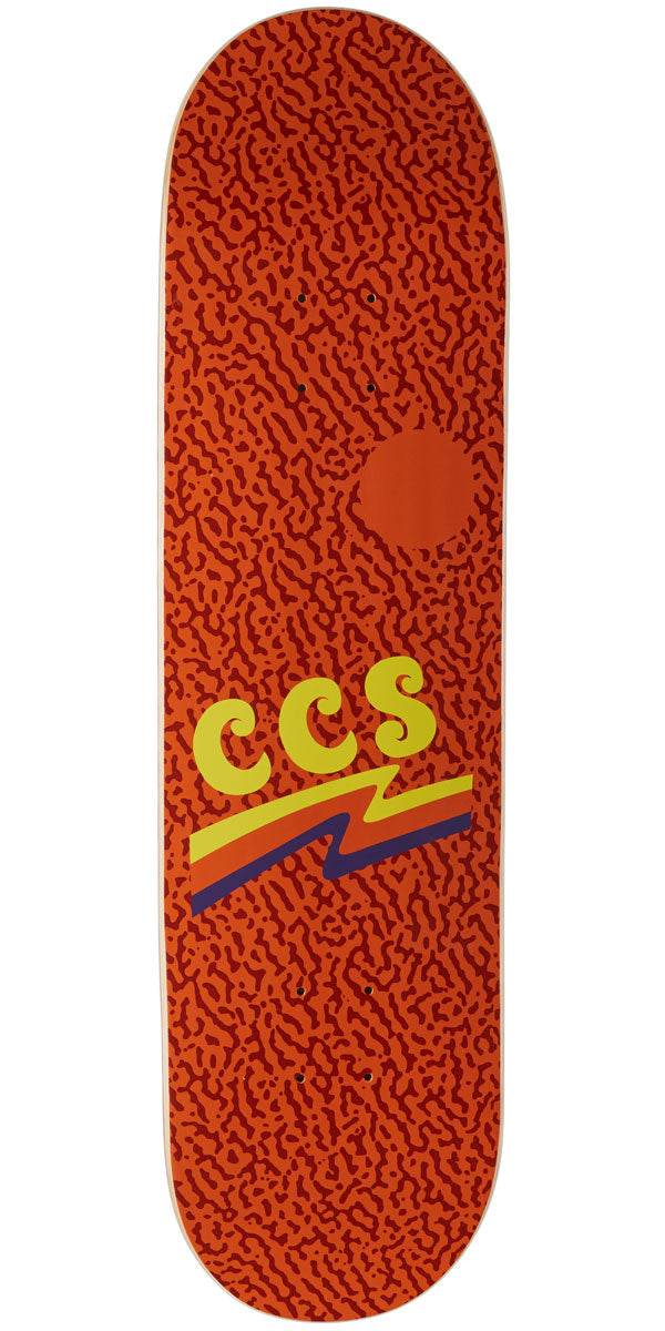 CCS Wavy Times Skateboard Deck - Orange - 8.00