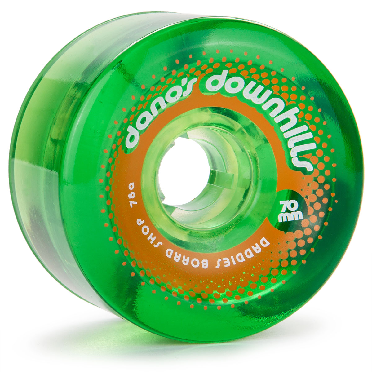 Dano's Downhills Longboard Wheels 70mm - 78a Green image 1