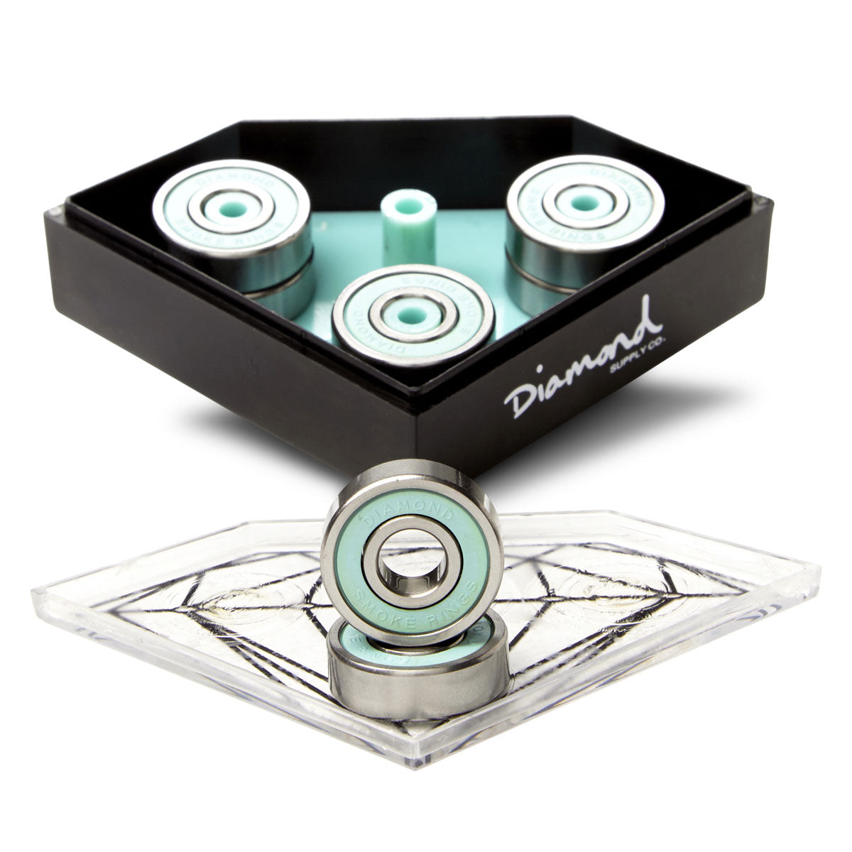 Diamond Smoke Rings Skateboard Bearings image 2