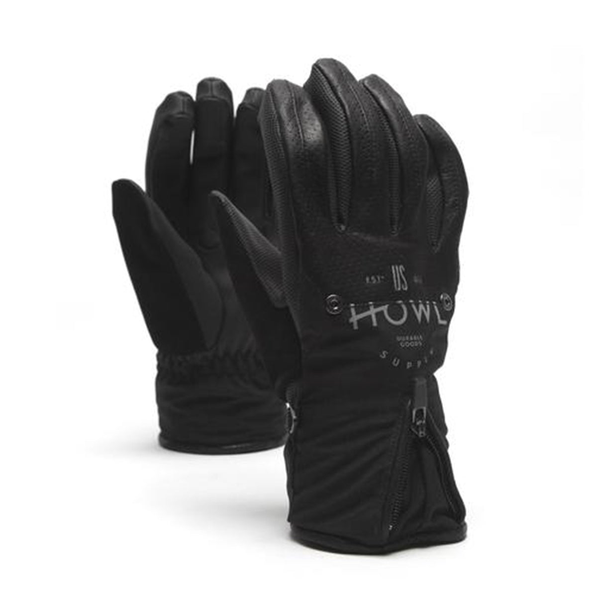 Howl Union Snowboard Gloves - Black image 1
