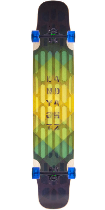 Landyachtz Hollowtech Stratus Blue Super Flex Longboard Complete