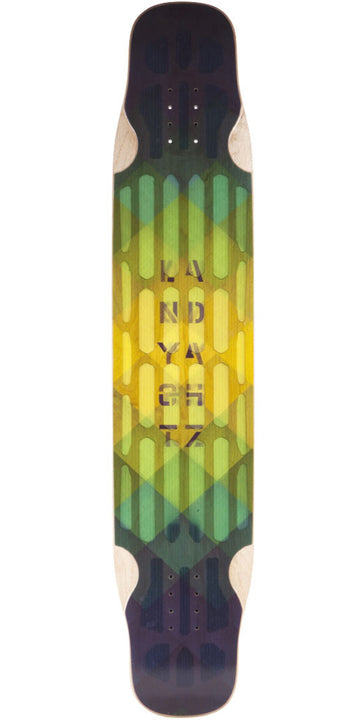 Landyachtz Hollowtech Stratus Blue Super Flex Longboard Deck