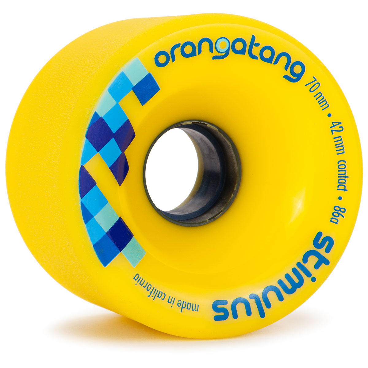 Orangatang Stimulus Freeride 86a Longboard Wheels - Yellow - 70mm image 1