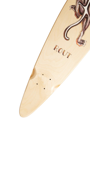 Rout Flash Pintail Longboard Deck