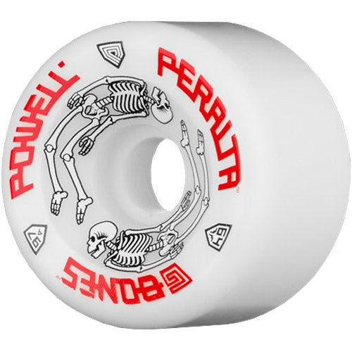Powell-Peralta G Bones 97A Skateboard Wheels - White - 64mm