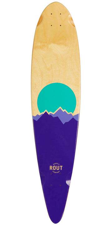 Rout Peaks Pintail Longboard Deck