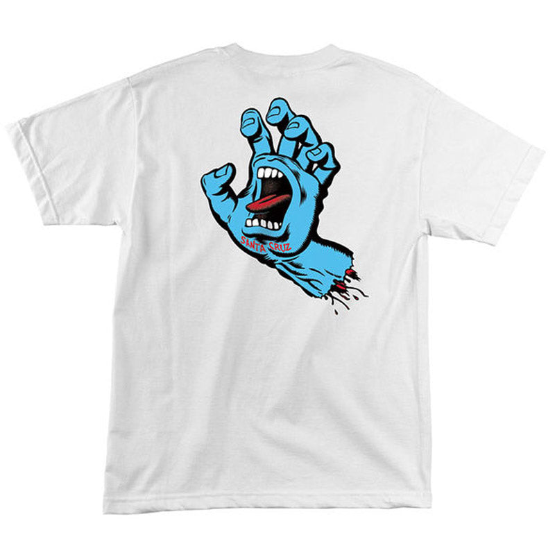 Santa Cruz Screaming Hand T-Shirt - White image 1