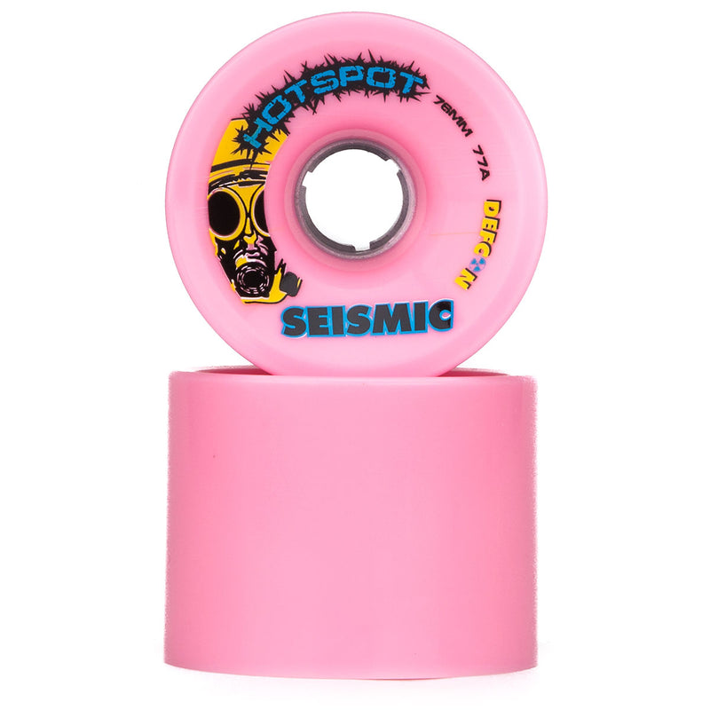 Seismic Hot Spot 77a Longboard Wheels - Bubblegum - 76mm
