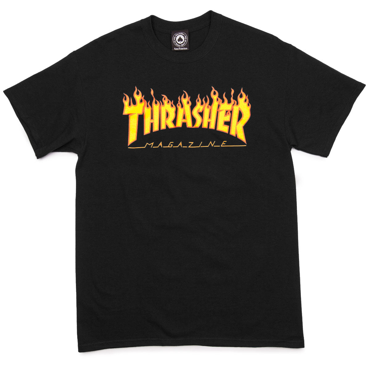 Thrasher Flame T-Shirt - Black image 1