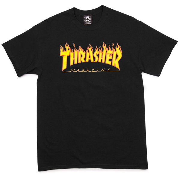 Thrasher Flame T-Shirt - Black – CCS