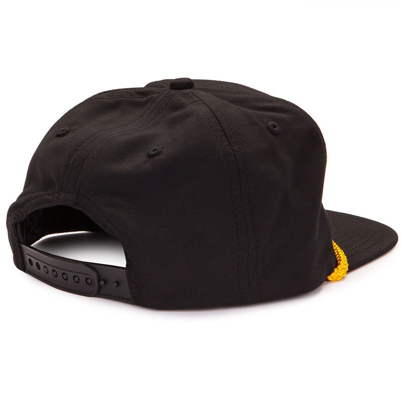 Thrasher Logo Rope Snapback Hat - Black