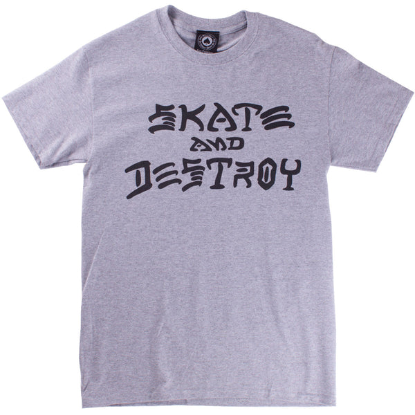 スラッシャー　SAD member SKATE and DESTROY Tシャツ Skate and Destroy Thrasher T-Shirt in white for men – TITUS
