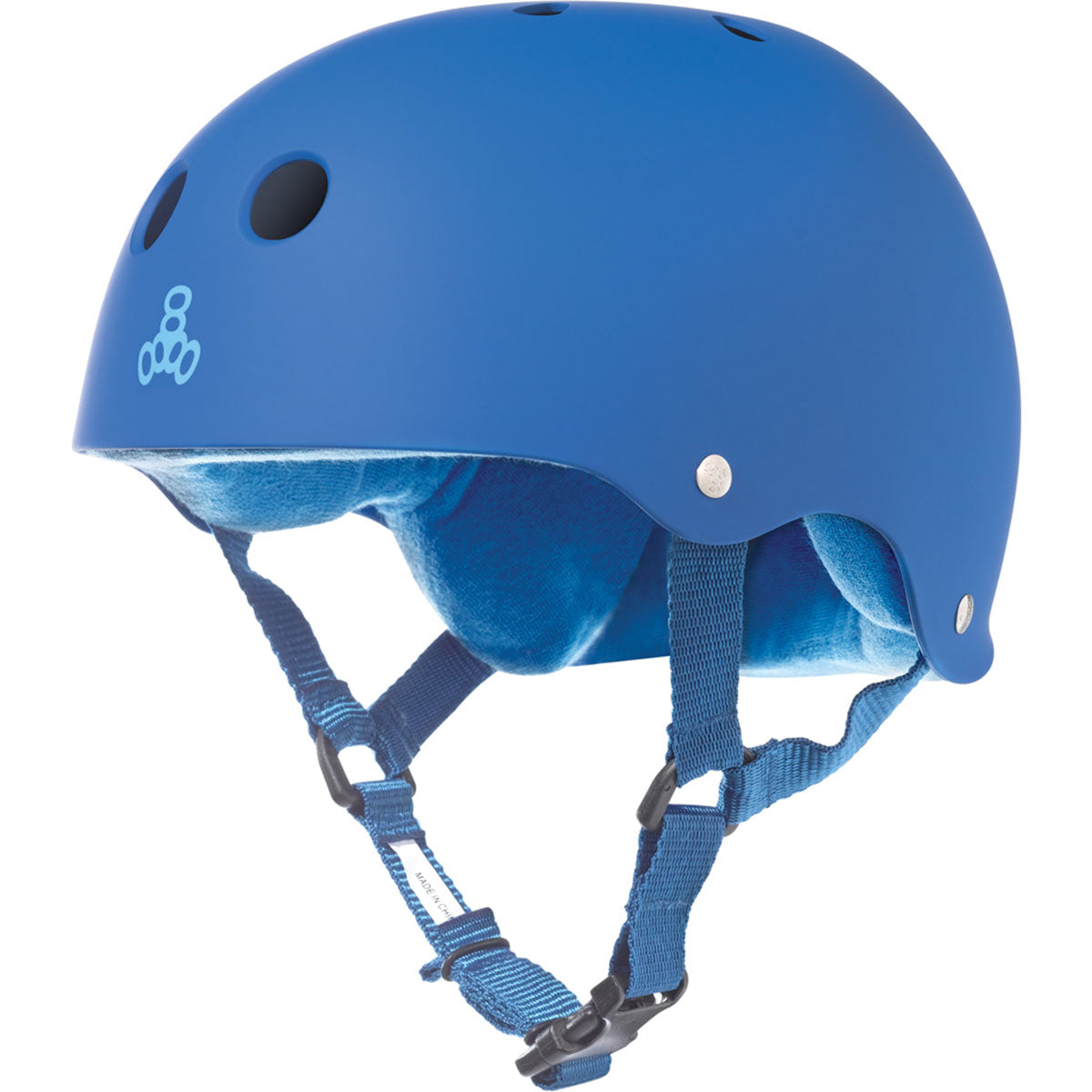 Triple Eight Sweatsaver Helmet - Royal Blue Rubber image 1